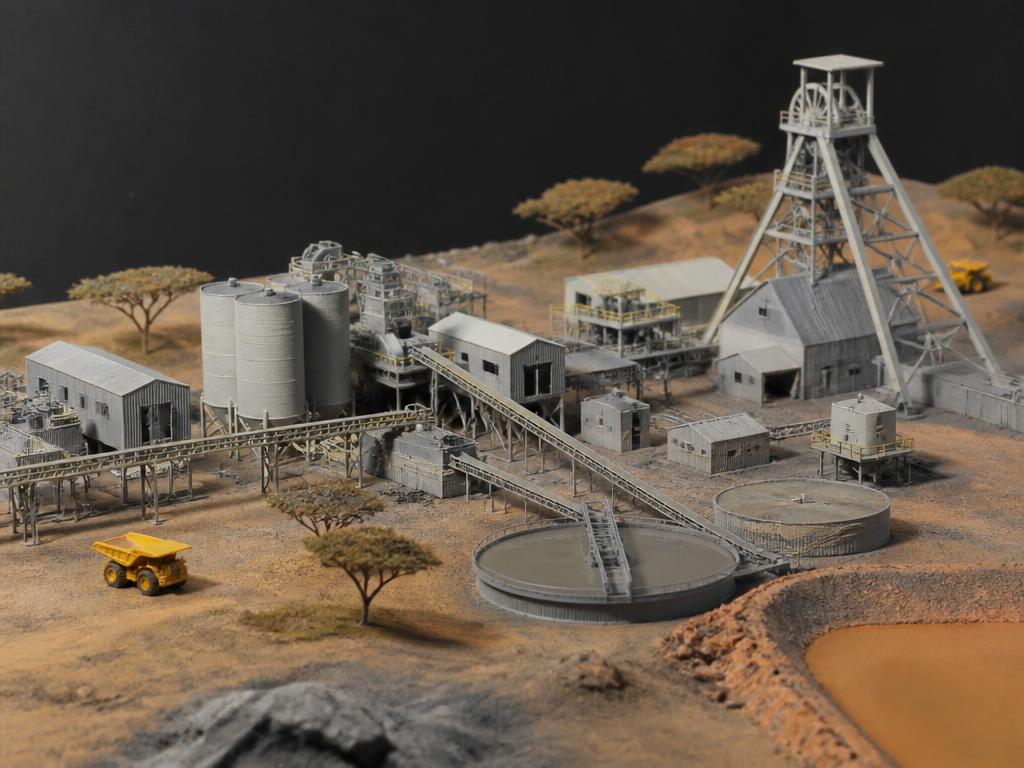Scale model mock-up: Highveld platinum processing plant